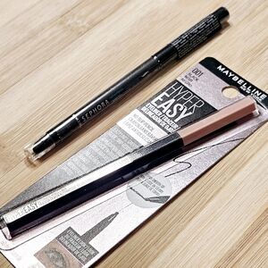 Sephora Waterproof Retractable Eyeliner & Maybelline Hyper Easy Eyeliner - Black